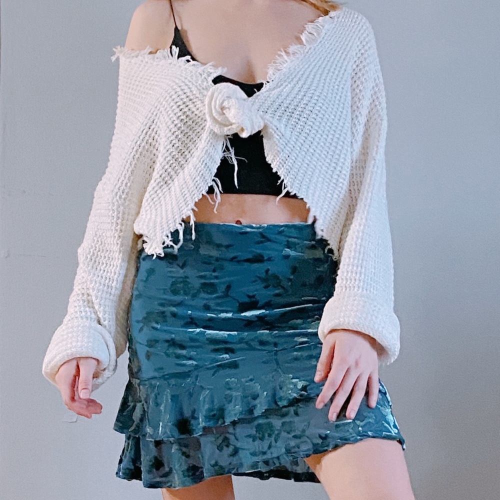 White Knit Sweater Jumper